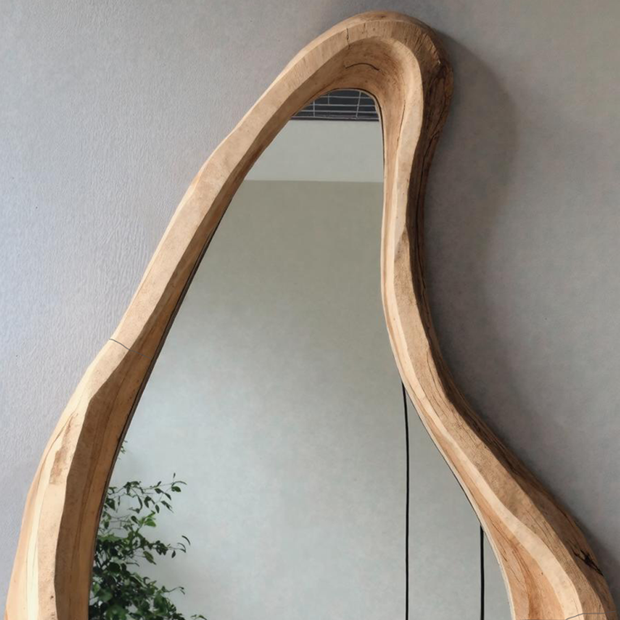 Mid Century Solid Wood Mirror For Furniture Wall Design SILDTMI073